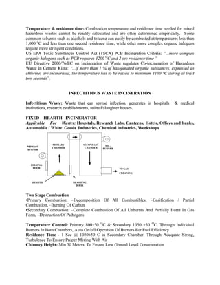 incineration of hazardous wastes | PDF