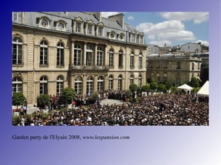 Garden party de l'Elysée 2008,  www.lexpansion.com 
