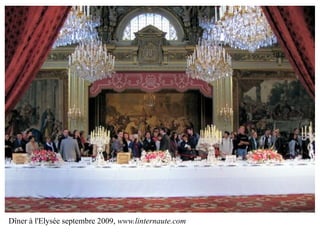 Dîner à l'Elysée septembre 2009,  www.linternaute.com 