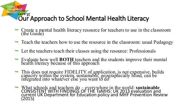 Enhancing Mental Health Literacy in Young People
