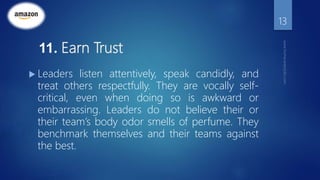 Amazon 14 leadership principles | PPTX