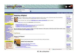 #1.	
  Be	
  a	
  dreamer	
  
 