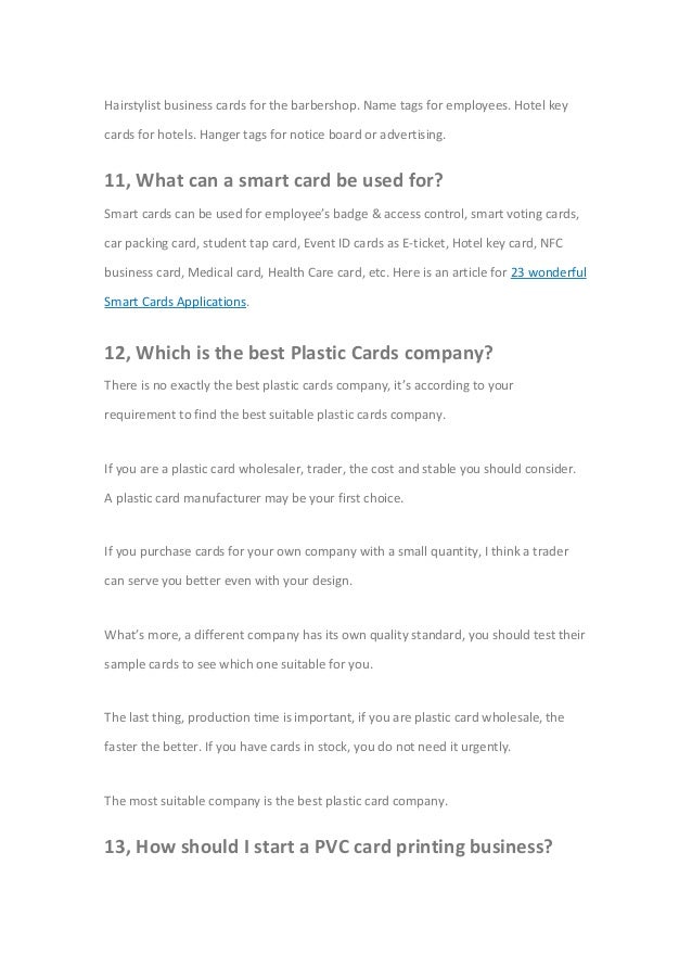 14 List Faq About Plastic Id Cards