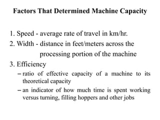 Machine Capacity Graphy Agriculture Engineering-chptr14 | PDF
