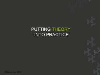 Theory prac PUTTING   THEORY   INTO PRACTICE © Markyr, Inc. 2010 