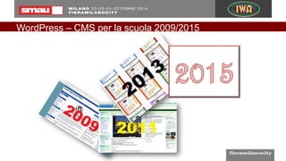 WordPress – CMS per la scuola 2009/2015
 