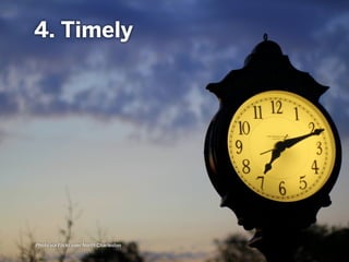 4. Timely
Photo via Flickr user North Charleston
 