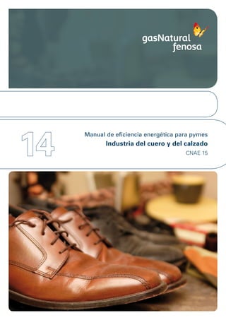 14
     Manual de eficiencia energética para pymes
            Industria del cuero y del calzado
                                       CNAE 15
 