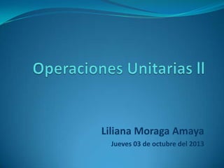 Liliana Moraga Amaya
Jueves 03 de octubre del 2013
 