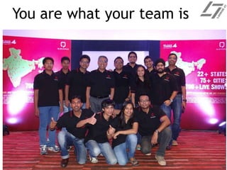 You are what your team is
 