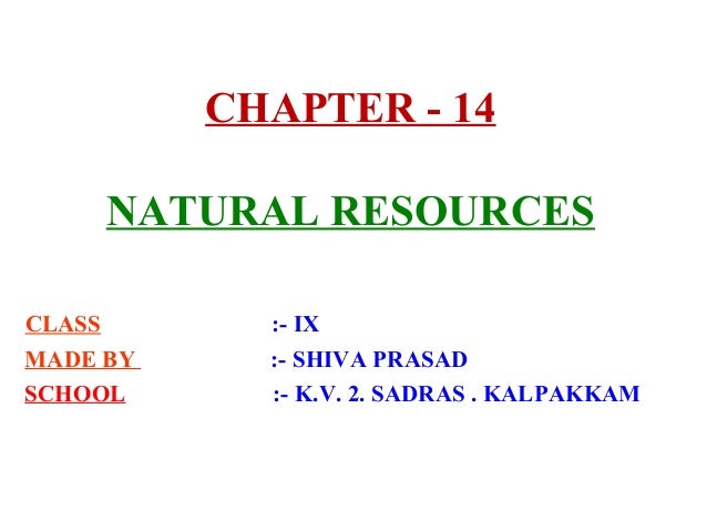 Natural Resources