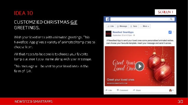 Christmas And New Year Social Media Ideas Using Newsfeed Smartapps I