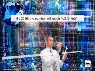 By 2016, the number will reach 4.3 billion.
(The Radicati Group)