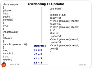 14 operator overloading | PPT