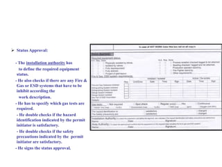 PERMIT TO WORK system WP PTW safety officer rolei.ppt