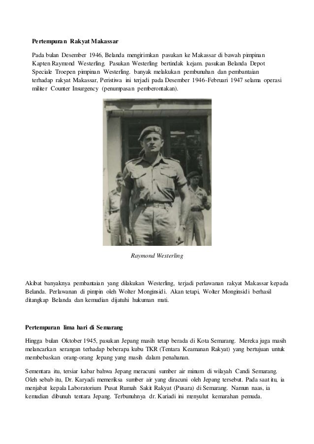 14 Pertempuran Dalam Mempertahankan Kemerdekaan Indonesia