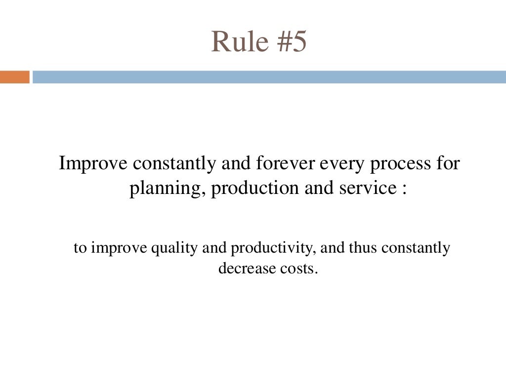 Deming’s 14 Points on Total Quality Management TQM W. Edwards Dem…