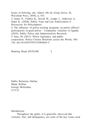 14Police and Public Relations DraftShunaRoll | PDF