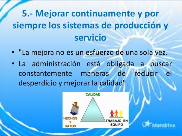 14 principios de deming