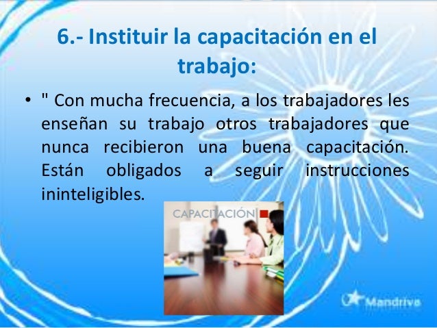 14 principios de deming