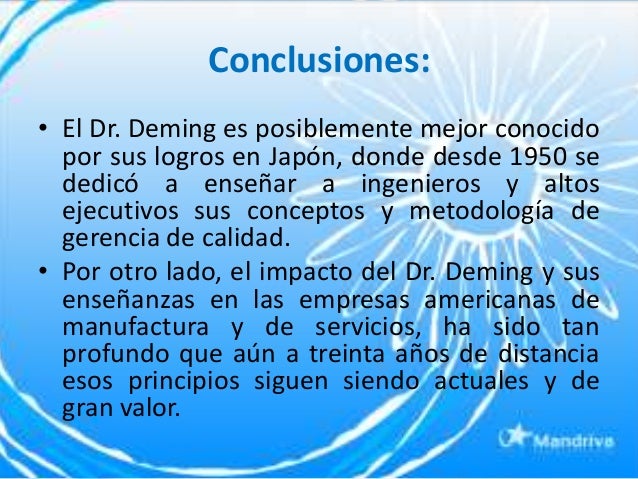 14 principios de deming