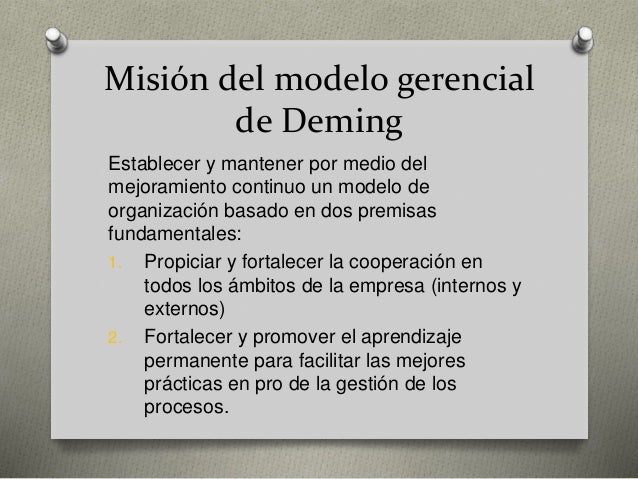 14 principios de deming