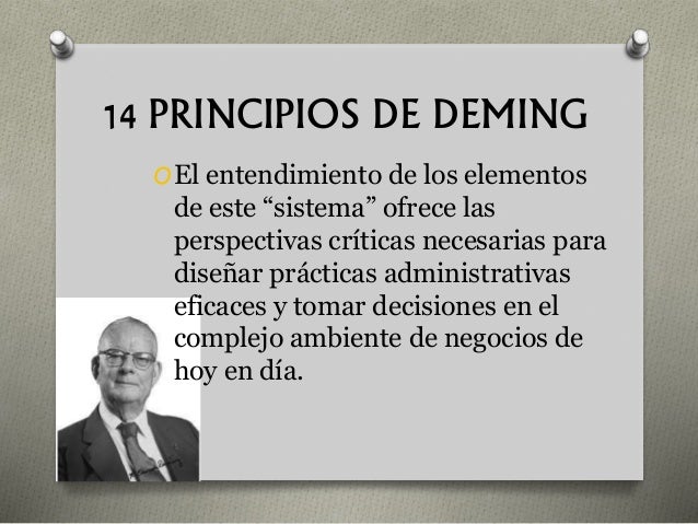 14 principios de deming