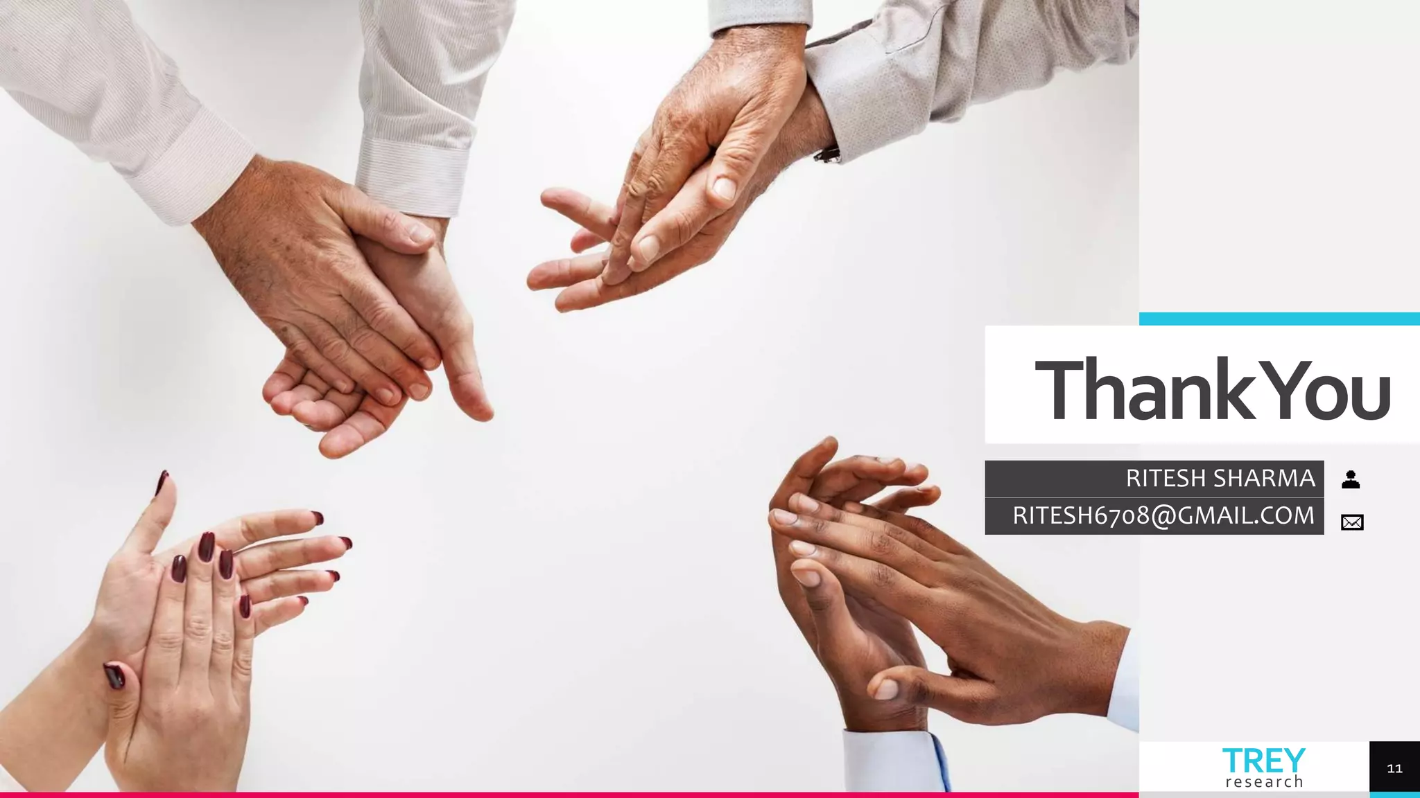 TREY
research
ThankYou
RITESH SHARMA
RITESH6708@GMAIL.COM
11
 