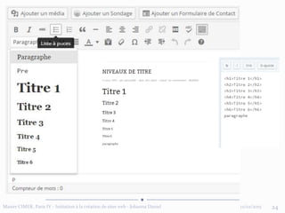 12/02/2015Master CIMER, Paris IV - Initiation à la création de sites web - Johanna Daniel 24
 
