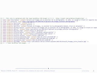 12/02/2015Master CIMER, Paris IV - Initiation à la création de sites web - Johanna Daniel 8
 