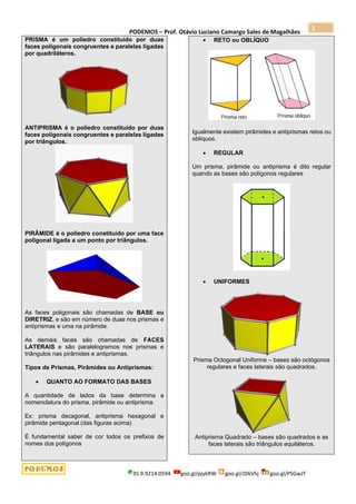 14 qa introducao aos poliedros - aula 1 | PDF