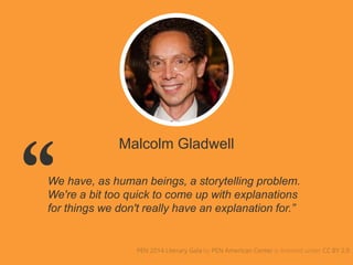 Warren Buffett
In the business world, the rearview
mirror is always clearer than the
windshield.”
 
