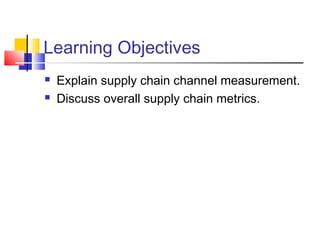 SUPPLY CHAIN PERFORMANCE MANAGEMENT | PPT