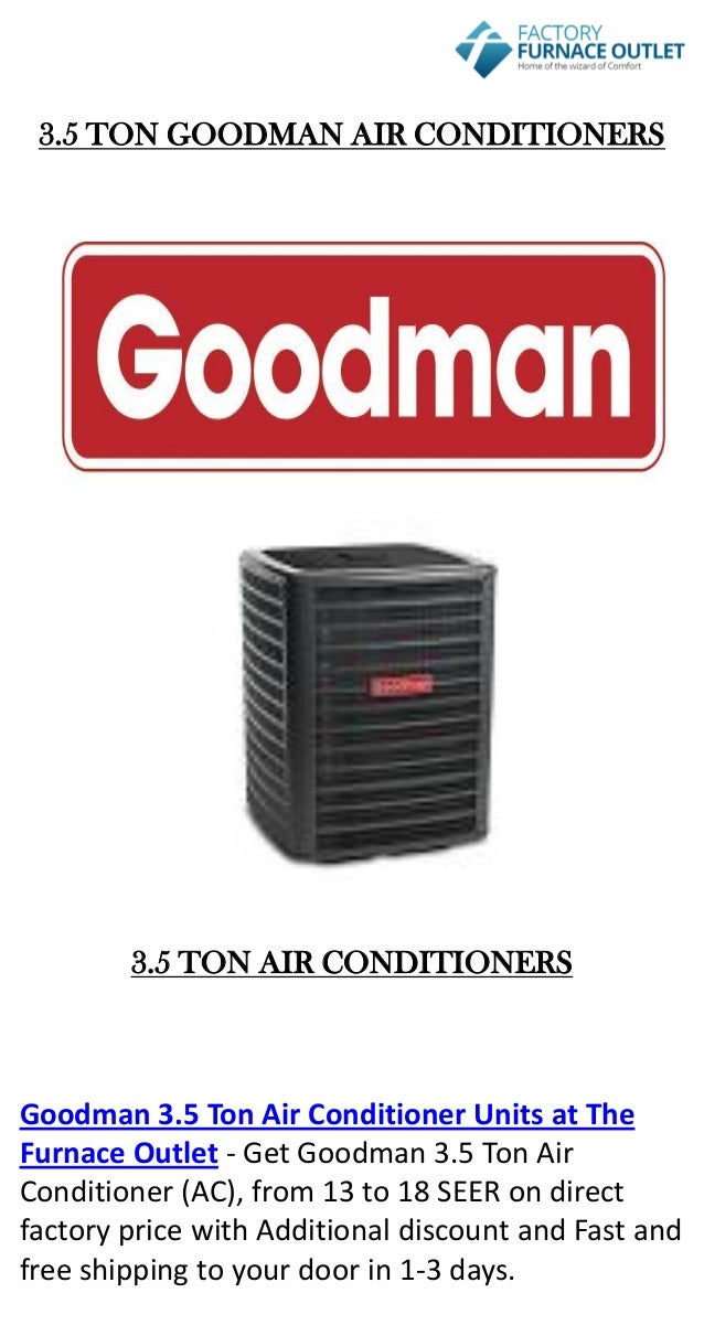 CAPF4860C6 Goodman 3 Ton 16 Seer Air Conditioning System with 4-5 Ton Upflow//Downflow Evaporator Coil GSX160361