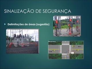 SINALIZAÇÃO DE SEGURANÇA
 Delimitações de áreas (sugestão)
 