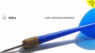 15© SmoothApps 2017 | SmoothApps | Blog | Training | Newsletter | Twitter | LinkedIn | Facebook | Google+
4 WIG’s − CHIEF HYPOTHESIS PROPOSER
 