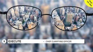 20© SmoothApps 2017 | SmoothApps | Blog | Training | Newsletter | Twitter | LinkedIn | Facebook | Google+
1 BHAG
2 PILLARS
3 INVESMENT
4 WIG’s
5 SCOREBOARD
6 PORTFOLIO MAP
7 PORTFOLIO BACKLOG
8 ROADMAP
− CHIEF INSPIRATION OFFICER
− CHIEF STRATEGIC ENABLER, CHIEF DOT CONNECTOR
− CHIEF PORTFOLIO COLLABORATOR
− CHIEF HYPOTHESIS PROPOSER
− CHIEF SCOREBOARD DESIGNER
− CHIEF FLOW NAVIGATOR
− CHIEF BACKLOG & RISK/REWARD MANAGER
− CHIEF EXPERIMENT SEQUENCER
− CHIEF CLARIFYING OFFICER, CHIEF LASER BEAM FOCUSSER9 EXECUTE − CHIEF CLARIFYING OFFICER
 