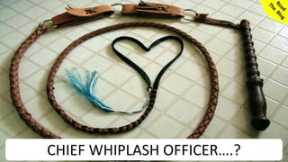 7© SmoothApps 2017 | SmoothApps | Blog | Training | Newsletter | Twitter | LinkedIn | Facebook | Google+
CHIEF WHIPLASH OFFICER….?
 