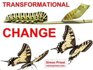 TRANSFORMATIONAL
CHANGE
Simon Priest
simonpriest.com
 