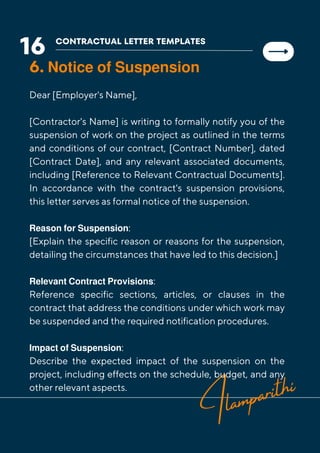 14 Template Contractual Notice - EOT Application | PDF