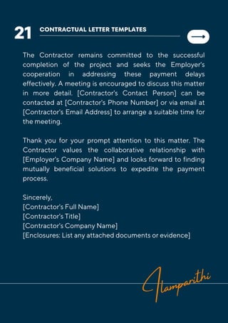 14 Template Contractual Notice - EOT Application | PDF