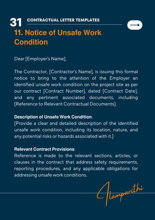 14 Template Contractual Notice - EOT Application | PDF