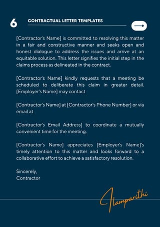 14 Template Contractual Notice - EOT Application | PDF