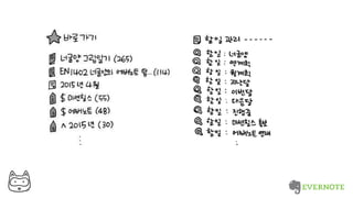 Thank You Evernote+생산성 _너굴양