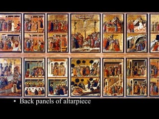 • Back panels of altarpiece
 