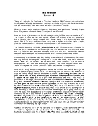 14 - The Remnant of God