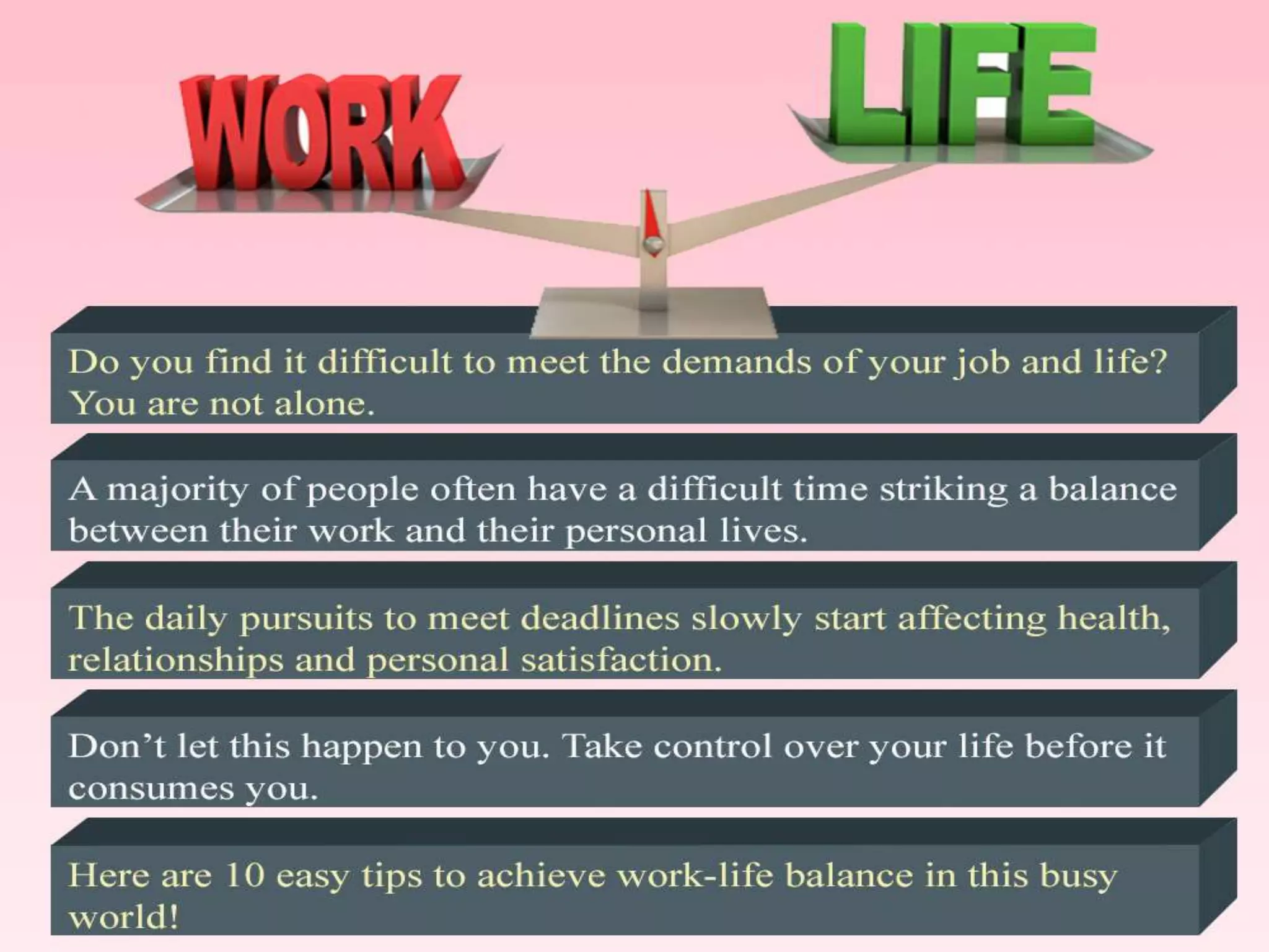 14 Tips To Achieve The Perfect Work-Life Balance | PPTX