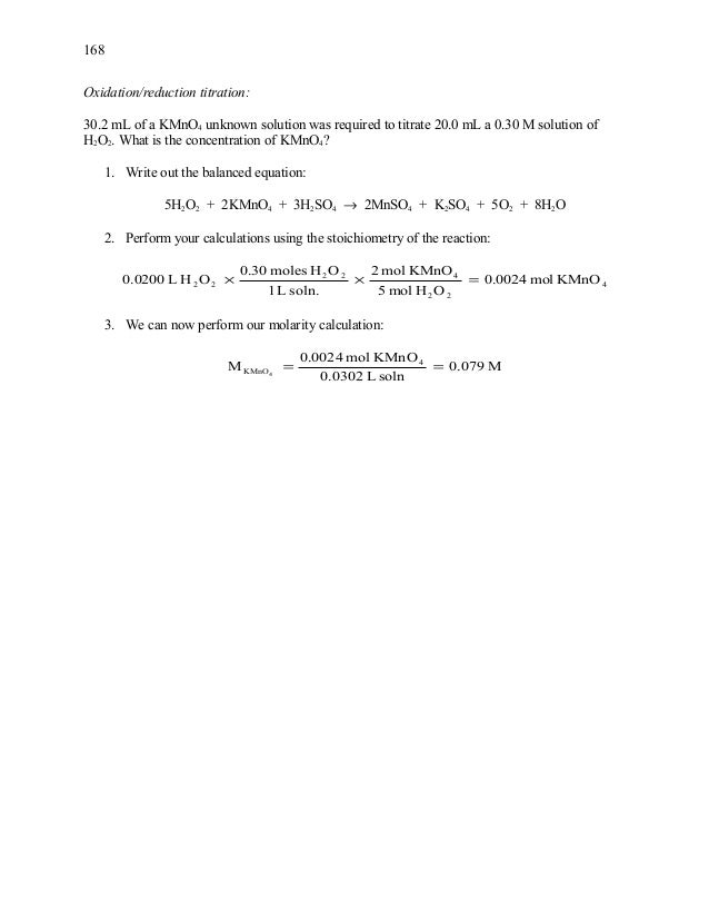 14 titration of h2 o2