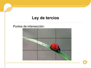 Ley de tercios
Puntos de intersección:
 