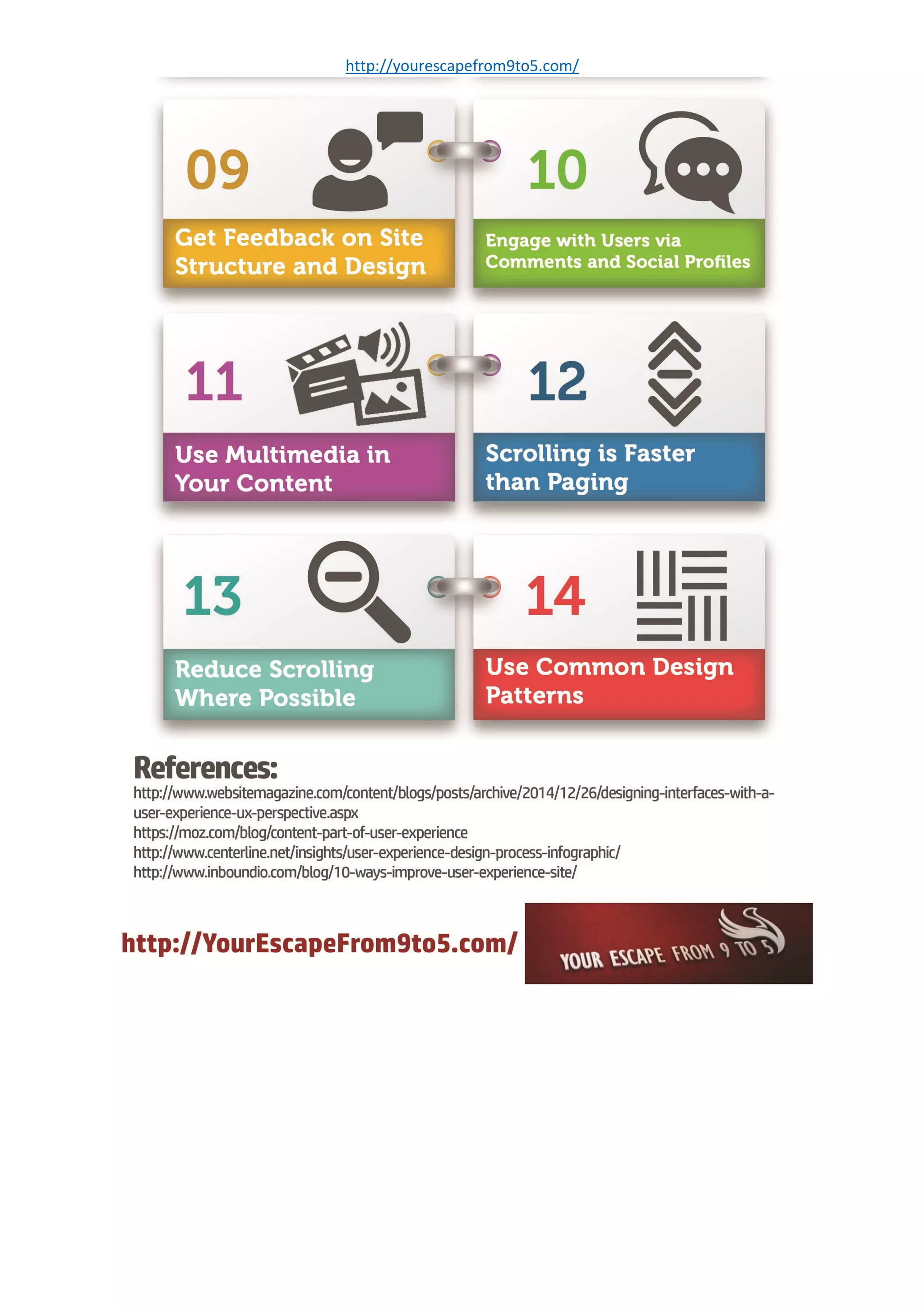 14 Ways to Improve Website User Experience - Infographic | PDF